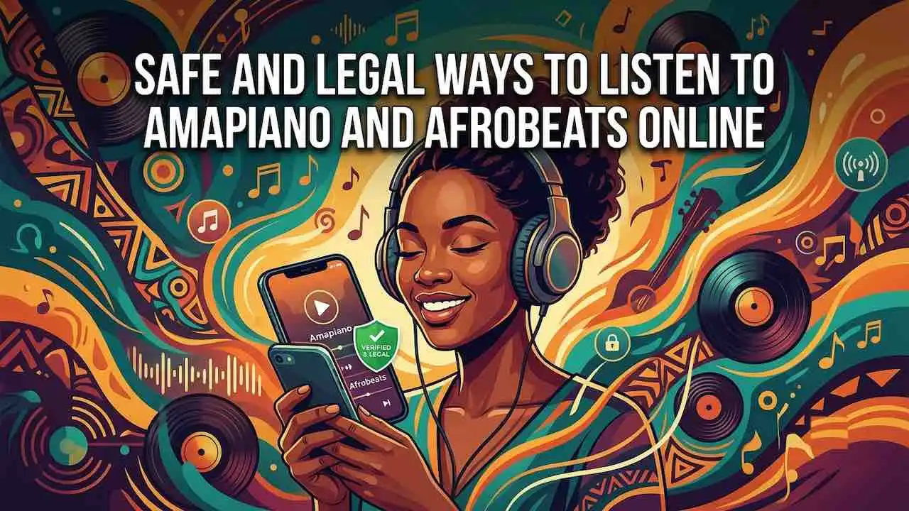safe and legal ways to listen to Amapiano and Afrobeats online